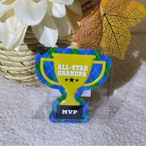 R&K Sales All-Star Grandpa MVP Trophy 3" x 3.25" Magnet- Brand New